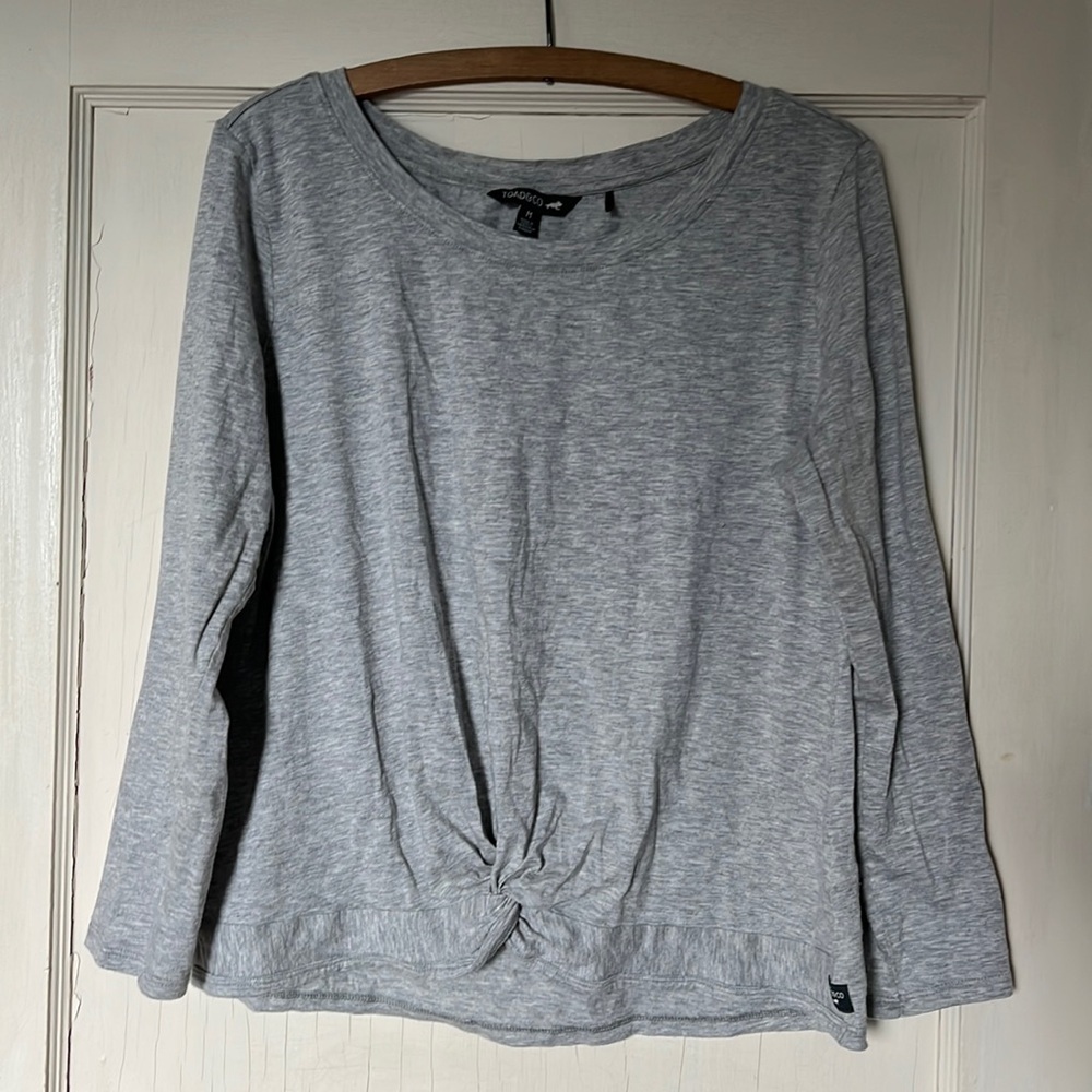 Grey Toad & Co Tie-Front Shirt